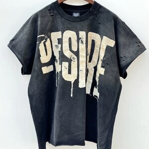 DESIRE Washed Punk Art Print T-Shirt